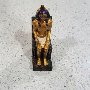 Mayer Chess Resin Statue Egyptian King Khafre Khêphren Miniature